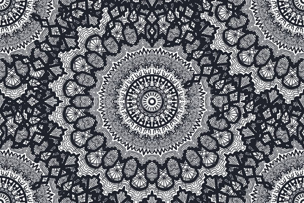 Mandala végtelen minta kézzel rajzolt feketefehér arab indiai Stock fotó © barsrsind