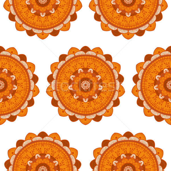 Mandala dessinés à la main arabe indian [[stock_photo]] © barsrsind