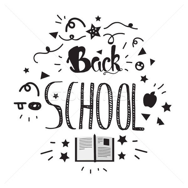 Back To School Lettering Stock photo © barsrsind