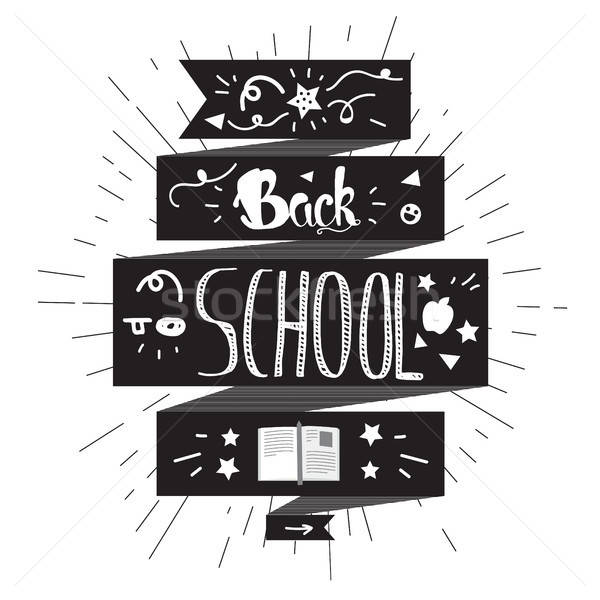 Back To School Lettering Stock photo © barsrsind