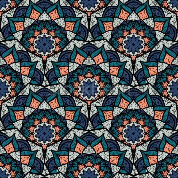 Mandala dessinés à la main arabe indian [[stock_photo]] © barsrsind