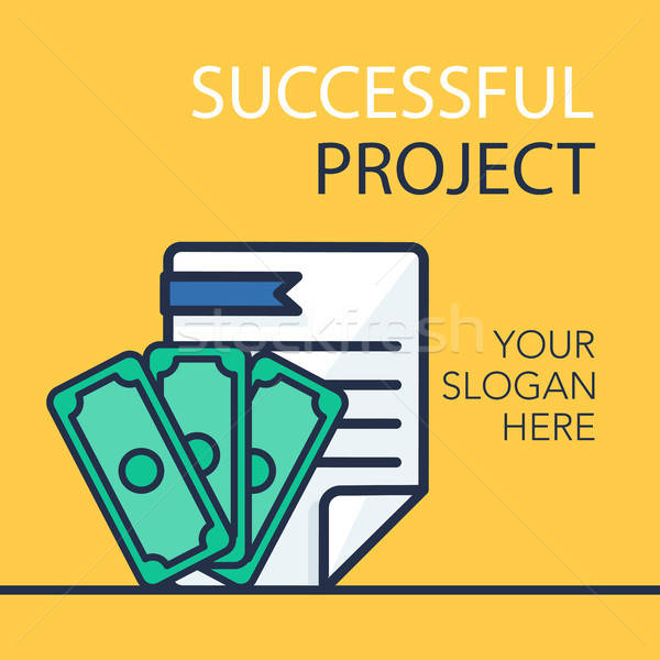 Successful Project Banner Stock photo © barsrsind