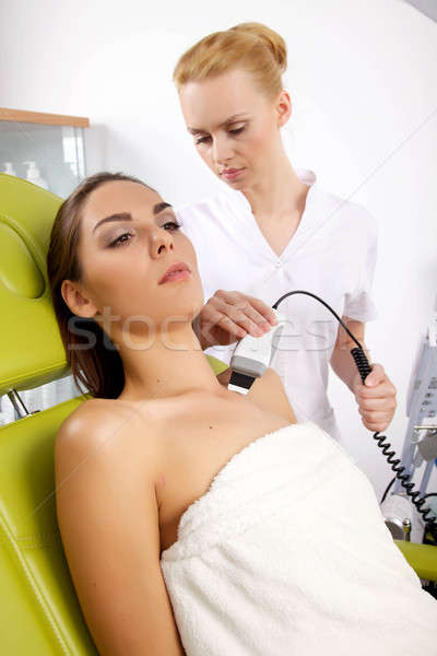 Mujer estimulante tratamiento terapeuta retrato atractivo Foto stock © bartekwardziak