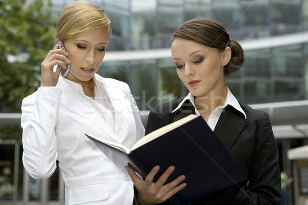 two businesswomen Stock photo © bartekwardziak