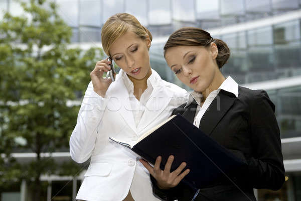 two businesswomen Stock photo © bartekwardziak