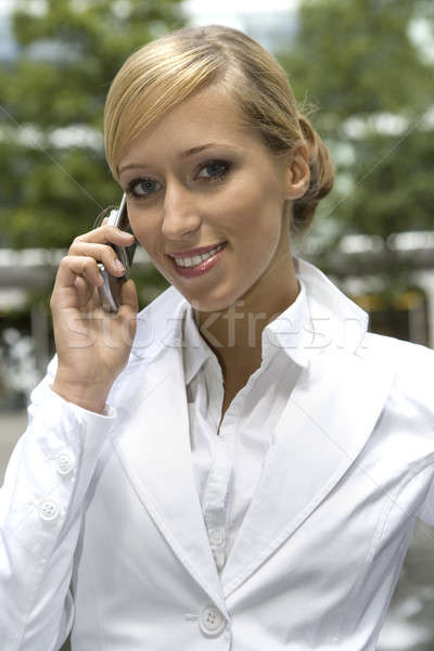 blonde businesswoman Stock photo © bartekwardziak