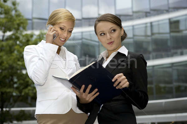 two businesswomen Stock photo © bartekwardziak