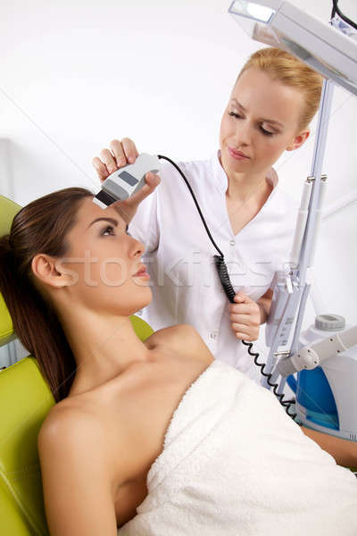 Mujer estimulante tratamiento terapeuta retrato atractivo Foto stock © bartekwardziak