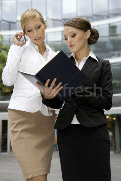 two businesswomen Stock photo © bartekwardziak