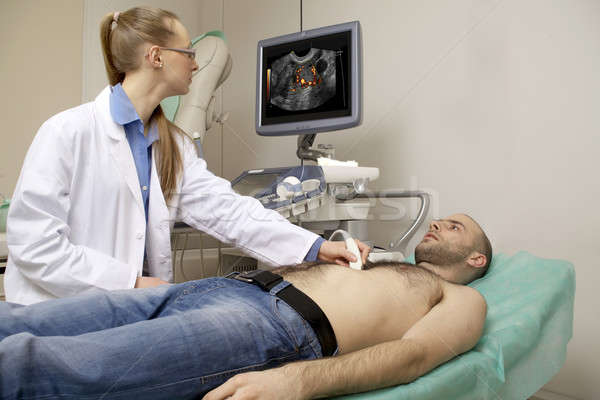 cardiac ultrasound examination Stock photo © bartekwardziak
