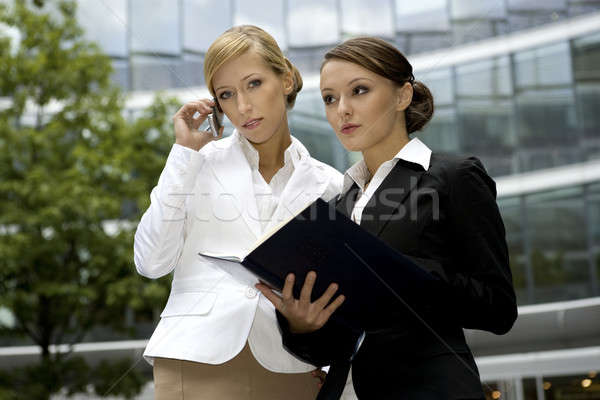 two businesswomen Stock photo © bartekwardziak