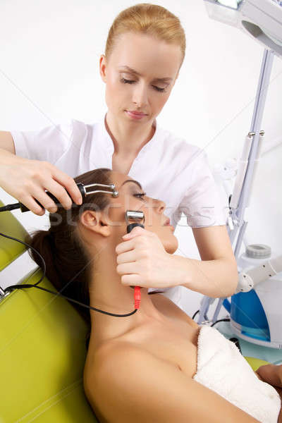 Mujer estimulante tratamiento terapeuta retrato atractivo Foto stock © bartekwardziak