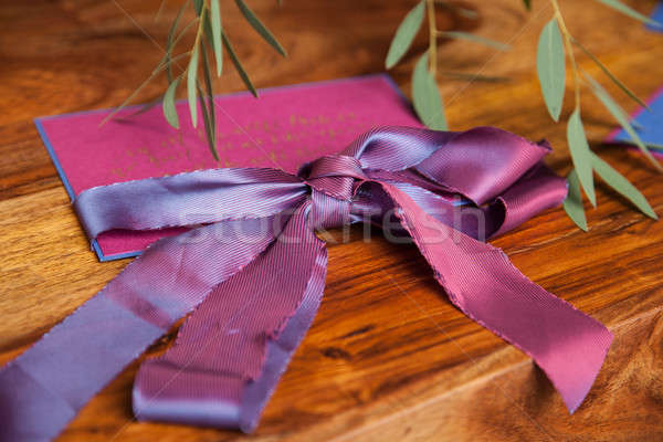 Handmade wedding invitations  Stock photo © bartekwardziak