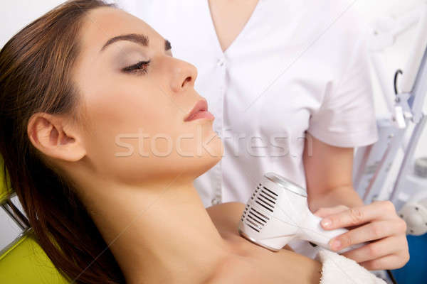 Mujer estimulante tratamiento terapeuta retrato atractivo Foto stock © bartekwardziak