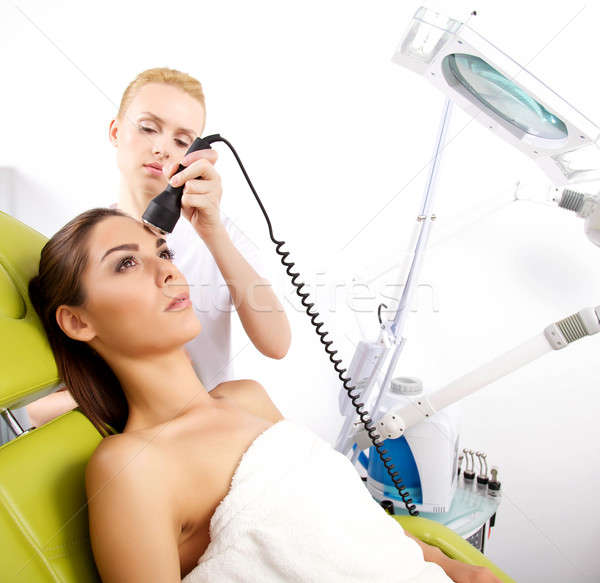 Mujer estimulante tratamiento terapeuta retrato atractivo Foto stock © bartekwardziak