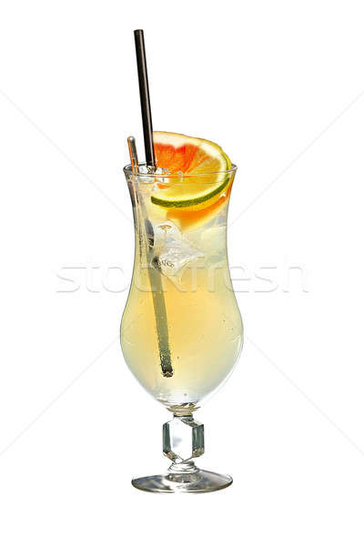 Koud vers citrus fruit drinken witte water Stockfoto © bartekwardziak