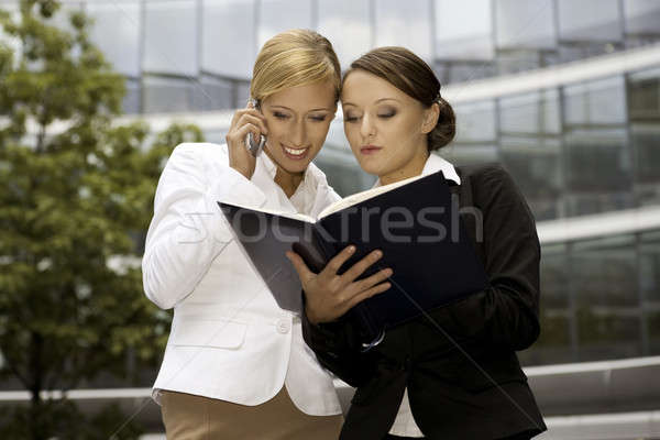 two businesswomen Stock photo © bartekwardziak