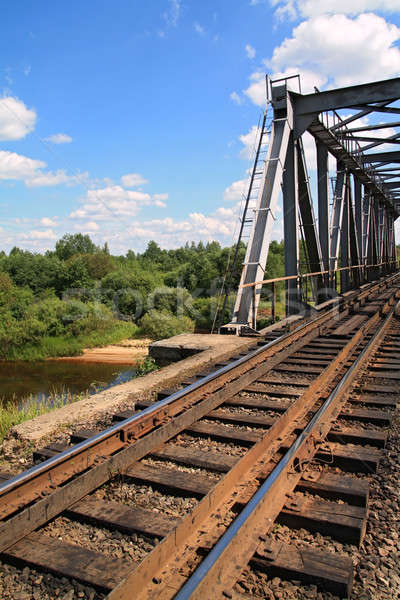 Stock photo: old railway bridge