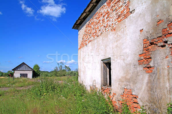 old ruined house Stock photo © basel101658