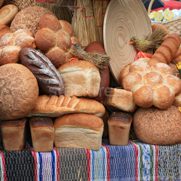 bread on rural market Stock photo © basel101658
