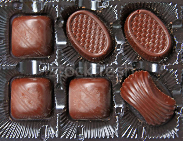 chocolate sweetmeats in box Stock photo © basel101658