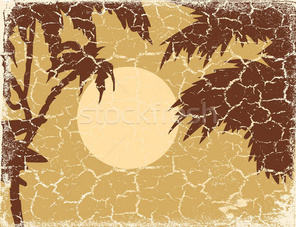 Vecteur dessin grunge paysage texture herbe [[stock_photo]] © basel101658