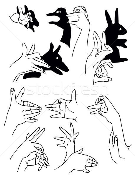 Vektor Zeichnung Hund Hintergrund Zeichen Gruppe Stock foto © basel101658