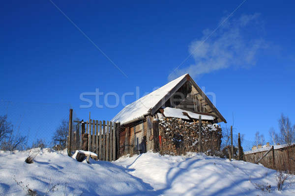 old wooden farmhouse Stock photo © basel101658