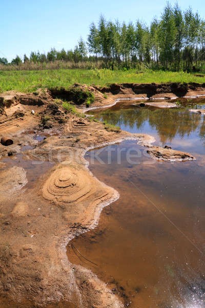 old sandy quarry Stock photo © basel101658