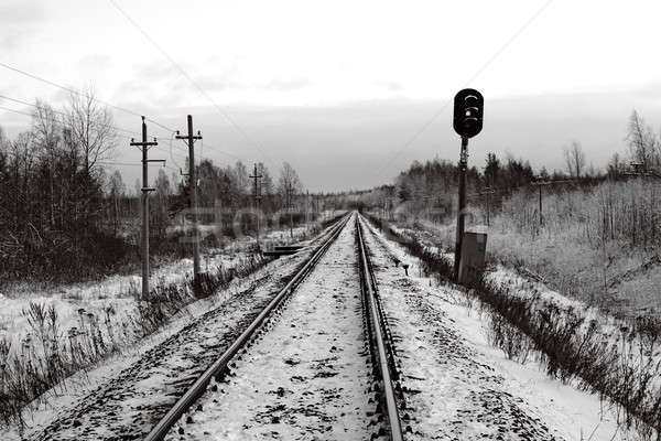 railway semaphore Stock photo © basel101658
