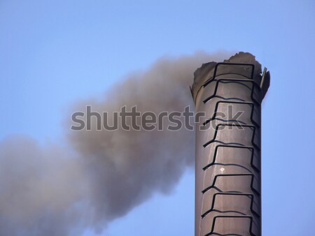 吸煙 管 天空 行業 產業 功率 商業照片 © basel101658