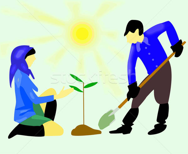 vector drawing Stock photo © basel101658