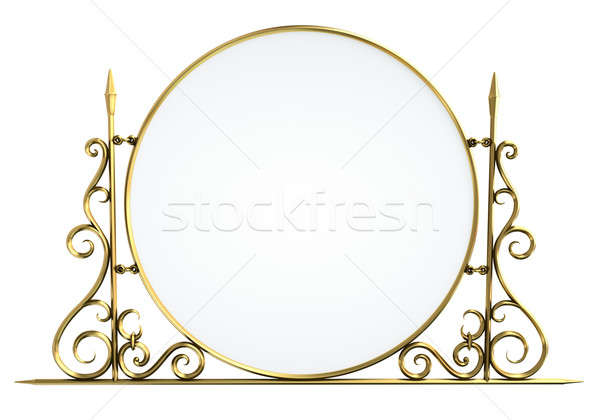 Edad signo decorativo vintage espejo 3d Foto stock © bayberry
