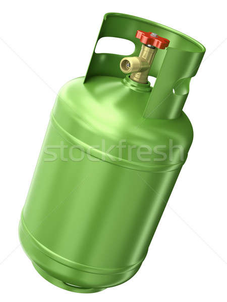 Zöld benzin konténer izolált fehér 3d render Stock fotó © bayberry