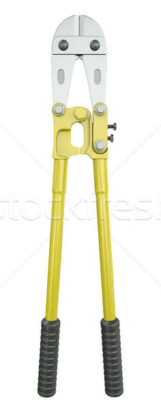 Stock photo: Yellow bolt cutter