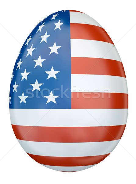 Bandera huevo de Pascua 3d diseno Shell vacaciones Foto stock © bayberry