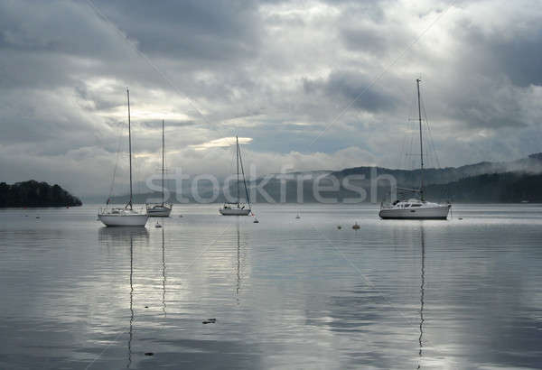 Vela barche lago english lake district natura Foto d'archivio © bayberry