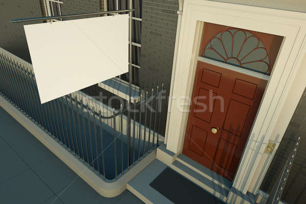 Casa velha britânico casa 3d render edifício Foto stock © bayberry