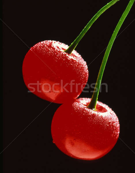 Piros cseresznye étel háttér szín mezőgazdaság Stock fotó © bazilfoto