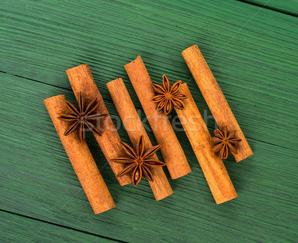 ánizs fahéj asztal csillag főzés szakács Stock fotó © bazilfoto