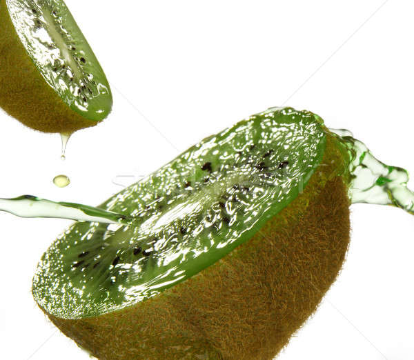 Kiwi weiß Wasser Natur Licht Obst Stock foto © bazilfoto