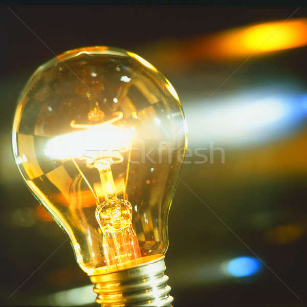 Villanykörte üzlet pénzügy elektromosság elektromos kreatív Stock fotó © bazilfoto