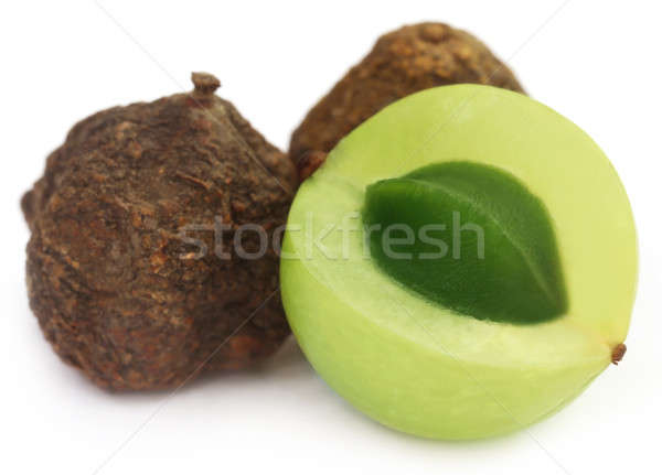 Amla fruits - dried and green Stock photo © bdspn