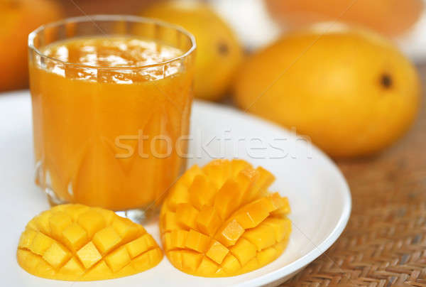 Mango juice with fruits Stock photo © bdspn