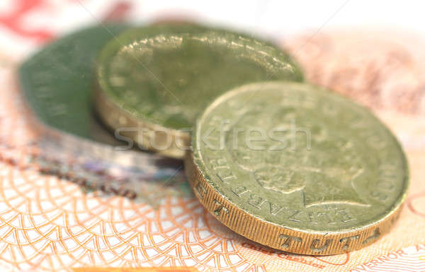 British Pound with bank notes Stock photo © bdspn