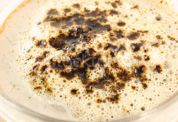 Close up of fuming coffee surface Stock photo © bdspn