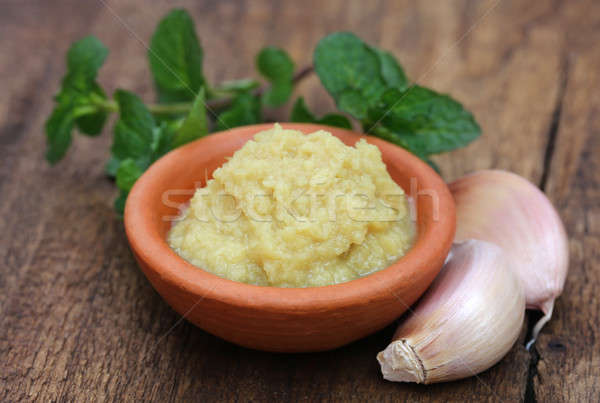 Fresh crushed ginger with garlic Stock photo © bdspn