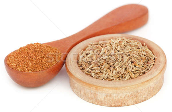 Crushed cumin with whole ones Stock photo © bdspn
