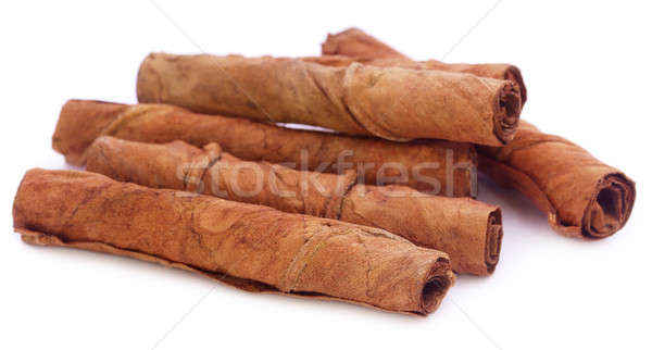 Stock photo: Dry tobacco leaves