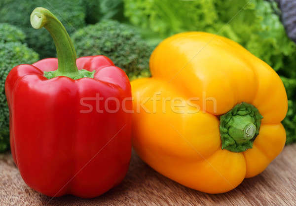 Capsicum with other vegetables Stock photo © bdspn